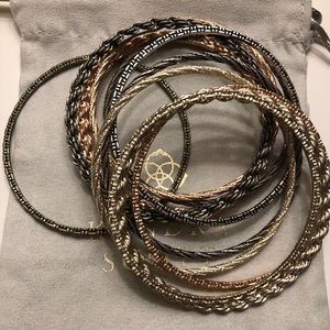 Kendra Scott mixed bangle set